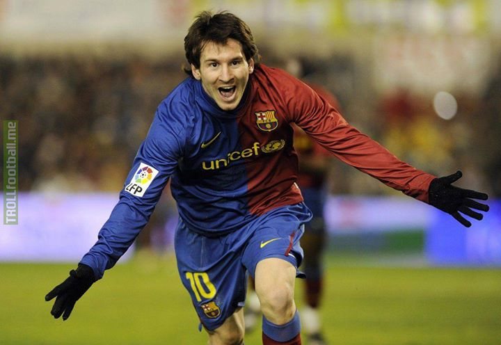 1st February 2009: Lionel Messi scores Barcelona's 5,000th La Liga goal.  18th August 2018: Lionel Messi scores Barcelona's 6,000th La Liga goal.  The one and only. 🐐