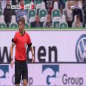 Matija Nastasic (Schalke) straight red card against Wolfsburg 63'