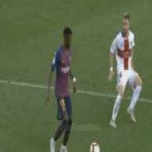 Ousmane Dembele ball control vs Huesca