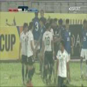 2 red cards! one each for India and Pakistan. (SAFF Cup SemiFinals)