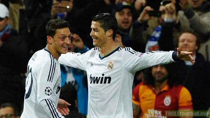 "I'd give him two passes, he'd score two goals."  - Özil on how easy it was playing with Ronaldo