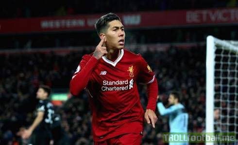 Firmino is first player to score with:  Both eyes No eyes One eye