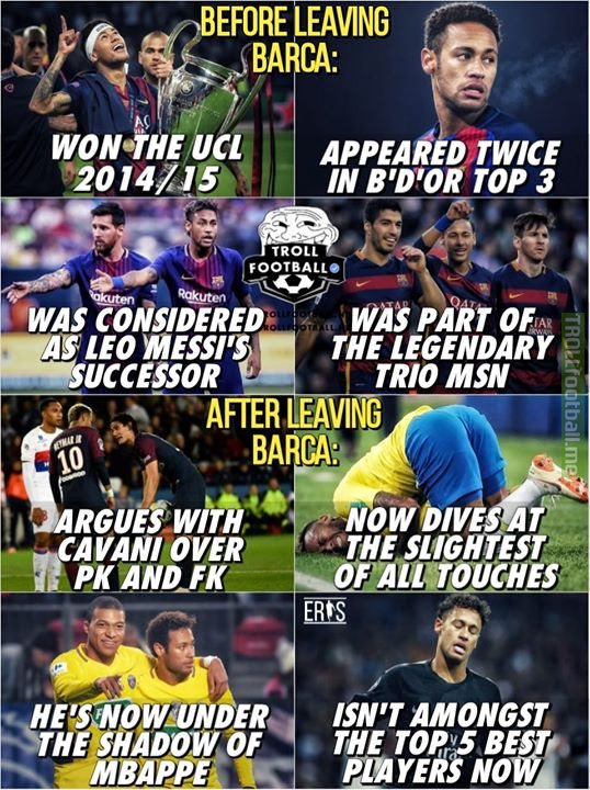Leaving barca was his greatest mistake ever ☹️ EriS