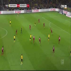 Jacob Bruun Larsen goal (Dortmund [1]-0 Nürnberg) 9'