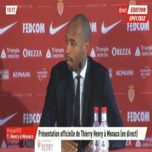 Thierry Henry's reaction when realizing that his 5min long answer has to be translated