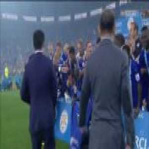 In memoriam, Vichai Srivaddhanaprabha celebrating Leicester's title win with his son, Ranieri and the squad