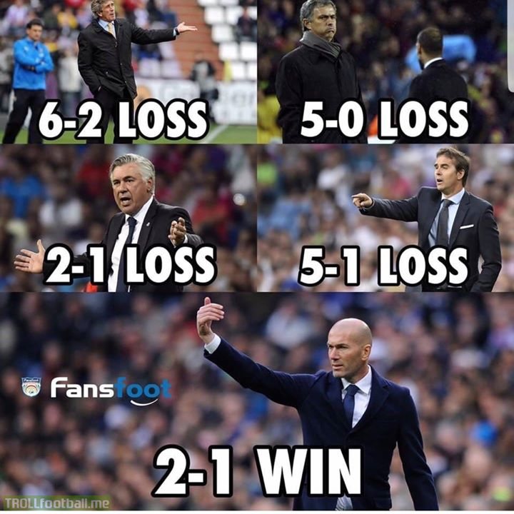 Zidane is hugely missed by Real Madrid..