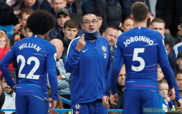 Full-time Chelsea 0-0 Everton  Sarri sets a new PL record for the longest unbeaten start by a manager