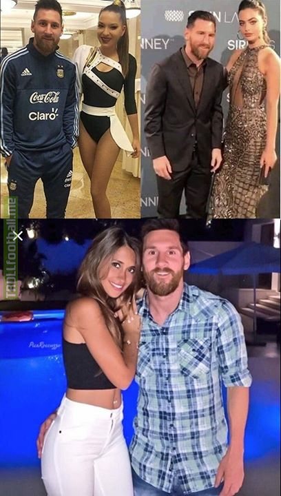 Messi knows where to put his hand.