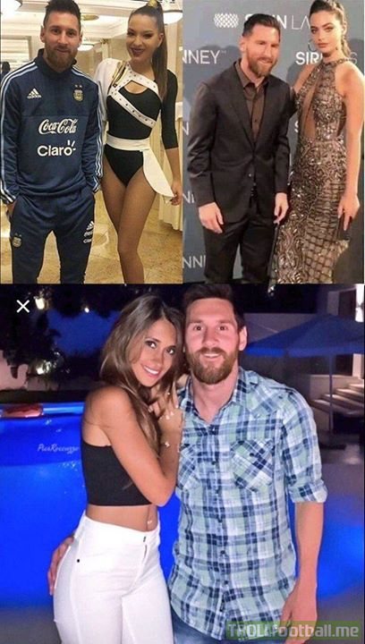 Lionel Messi is a genius feet but even he knows where to keep his hands 😂 💍