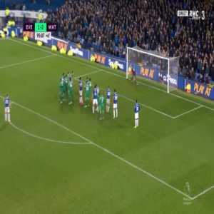 Everton [2]-2 Watford - Lucas Digne free-kick 90'+6'