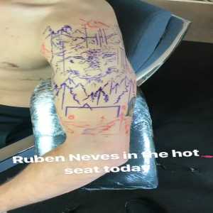 Ruben Neves Gets Wolf Tattoo