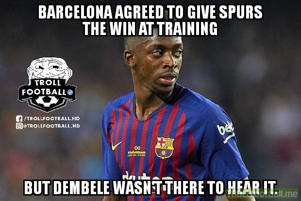 Plays a Barça B side in the dead rubber, only for Dembele to make it harder for Tottenham to go through.