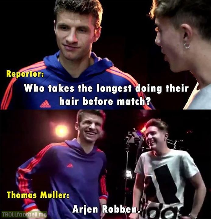 Thomas Muller - the ultimate troll 😂