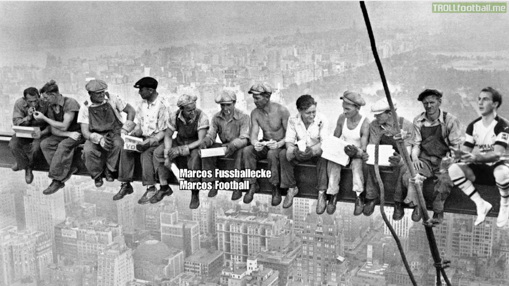 German Workers building the Empire State Building, (1930, colorized)