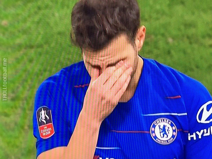 Cesc Fabregas was in tears as he came off for Chelsea today. Rumors are it's his last game in England.  What's even more sad is he's joining Thierry Henry's Monaco.