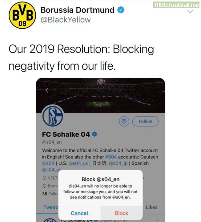 Borussia Dortmund absolutely destroyed Schalke here 😂😂