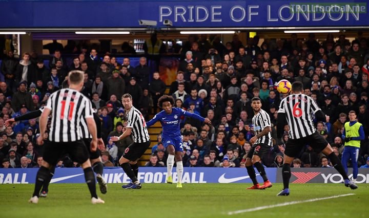 Chelsea 2-1 Newcastle  Willian's wonder strike seals Chelsea the win and all three points