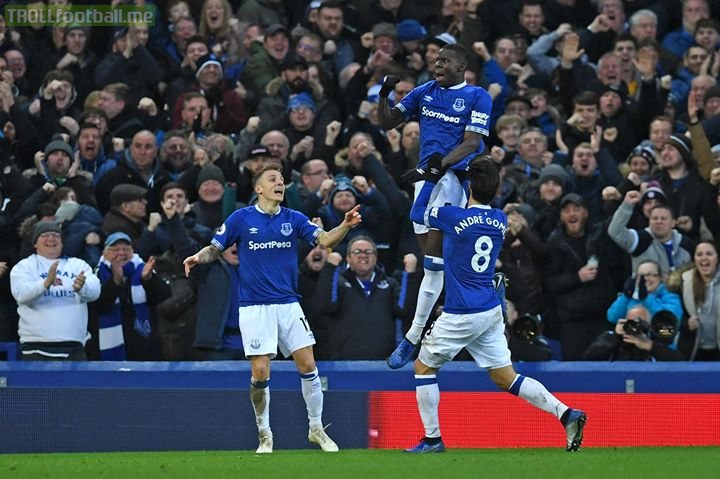 Everton 2-0 AFC Bournemouth  Kurt Zouma nets his first Everton goal as they return to the top 10