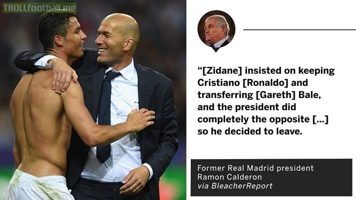 Why Zidane left Real Madrid. 🤦🏽