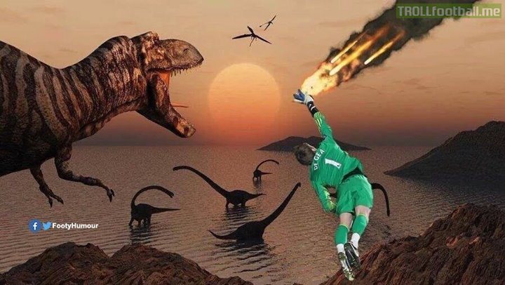 De Gea could have saved the dinosaurs from extinction.