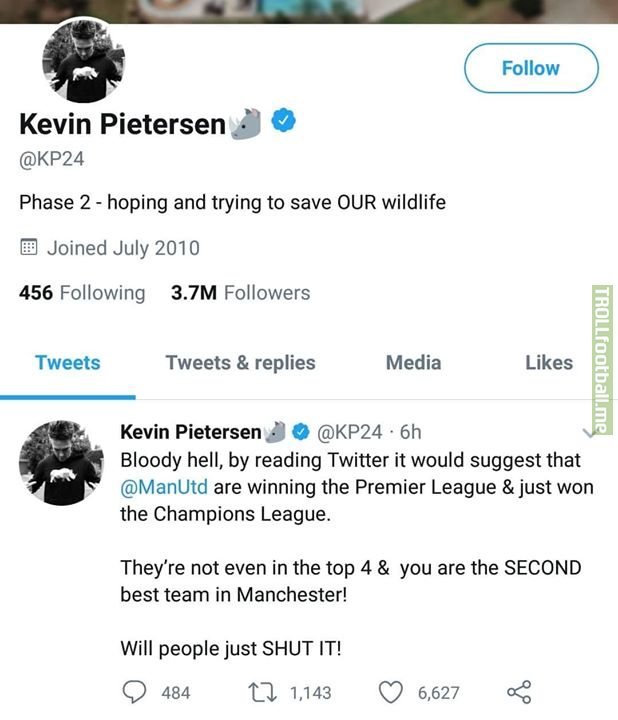 Some people tend to overhype Manchester United and their players like Rashford, De Gea, Pogba etc. Please also note that only perform once or twice each season and flop more. Kevin Pietersen had the right idea.