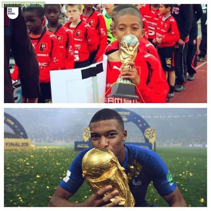 The best 10YearChallenge: Kylian Mbappé 🏆👏