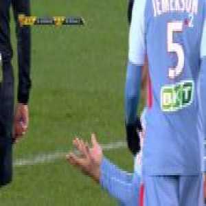 William Vainqueur (Monaco) straight red card against Guingamp 11'