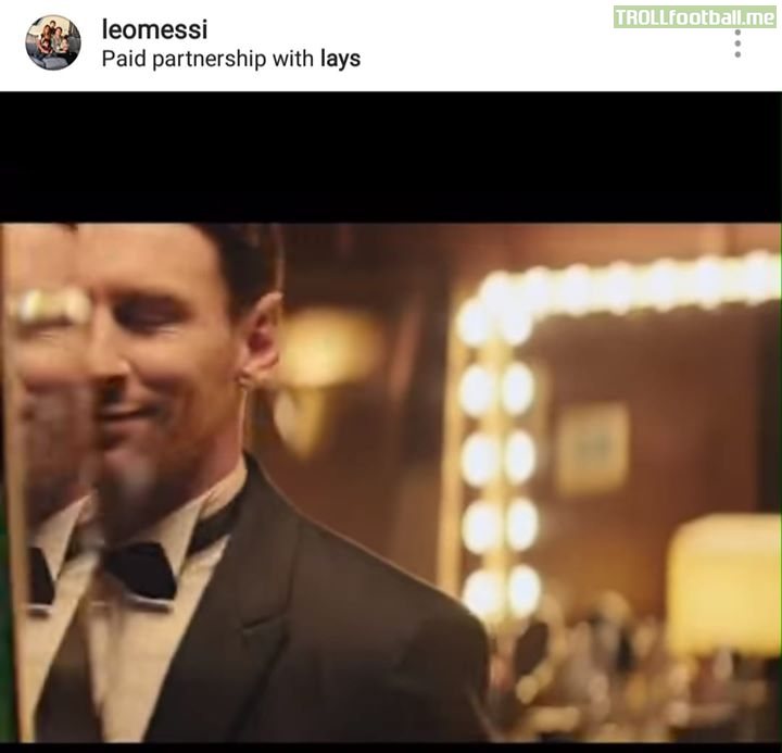 Lionel Messi looks clean shaved in a Lays advertisement which aired 4 hours ago. A creepy vignette which ended in 'To be Continued'