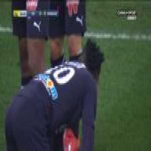Samuel Kalu (Bordeaux) straight red card against Marseille 25'