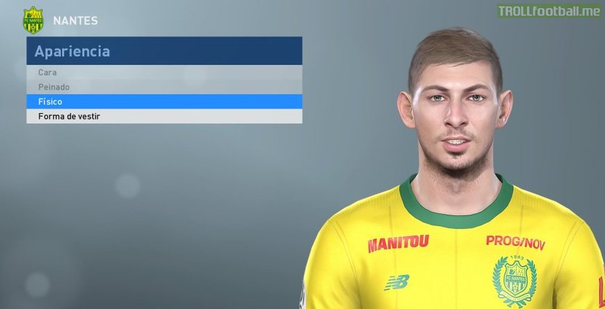 KONAMI created Sala's face for the upcoming DLC in PES2019