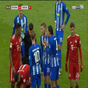 Karim Rekik (Hertha) straight red card against Bayern 84'