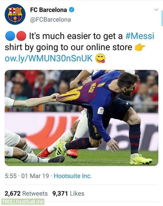 The marketing department of FC Barcelona is lit!!!