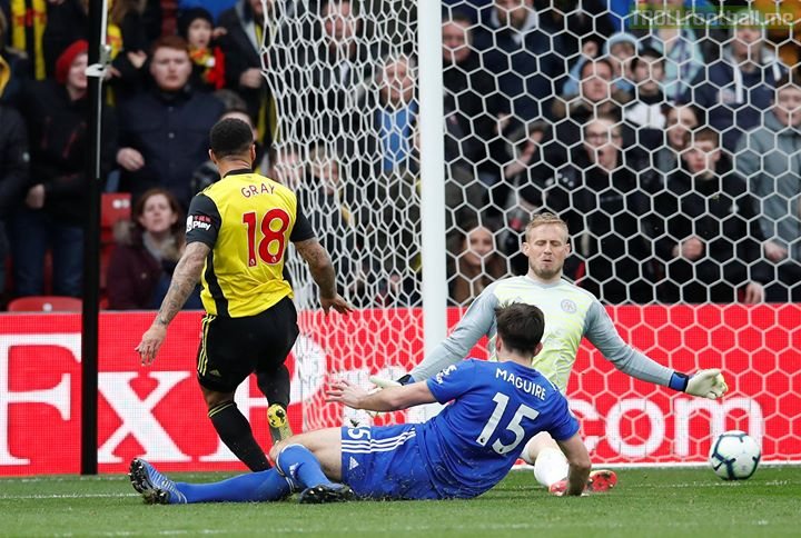 Watford 2-1 Leicester  Brendan Rodgers' first game in charge of Leicester ends in defeat after Andre Gray's late winner
