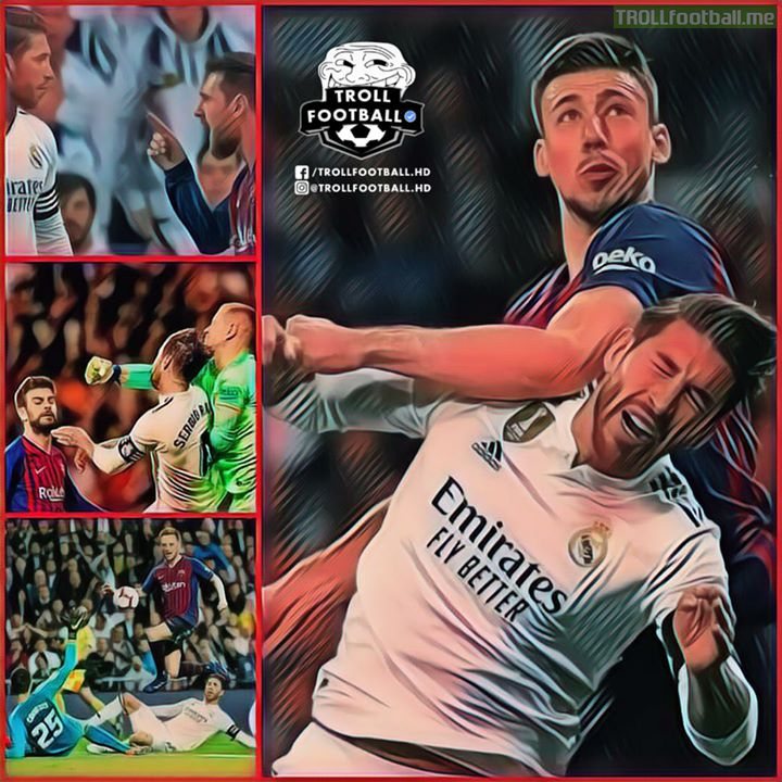 Sergio Ramos was at the hub of all things in Saturday's El Clasico!!!