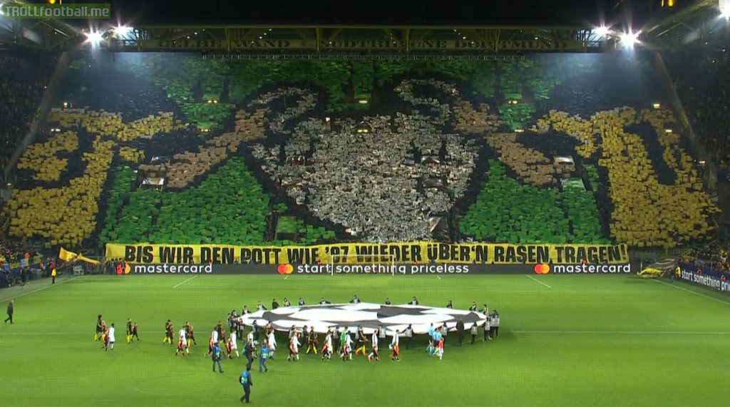 Choreography of Borussia Dortmund supporters
