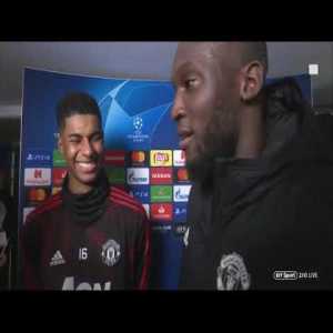 Marcus Rashford and Romelu Lukaku Post Match Interview vs PSG