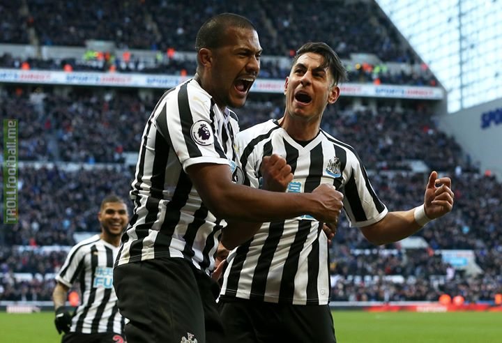 64 minutes: Newcastle 0-2 Everton 85 minutes: Newcastle 3-2 Everton  What a comeback from the Magpies!