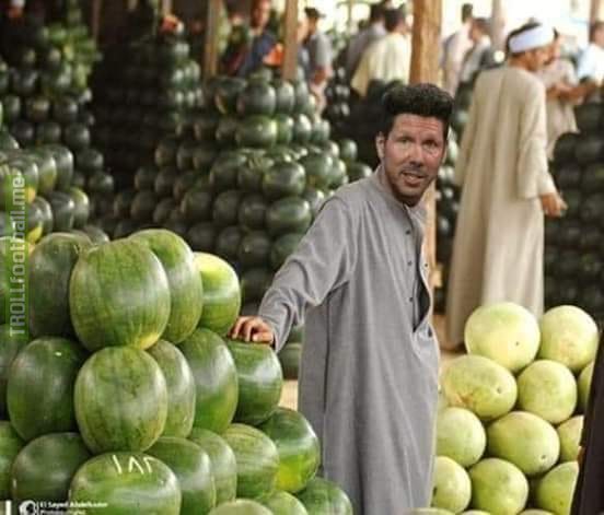 - Journalist:” Do you expect Remontada from Juve against Atletico like Ajax and Man United?”.  - Simeone: “I will sell melons in Madrid’s streets if that happened.” 😂🚀