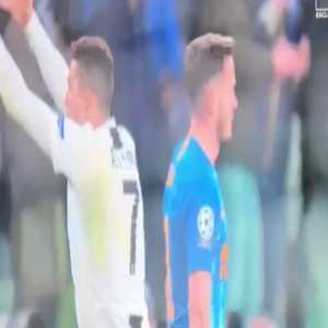 Ronaldo mimics Simone's gesture after yesterday's win