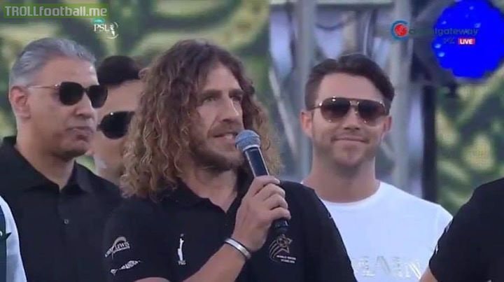 "Thank you Pakistan for warm welcome, thanks for inviting me. People here are so friendly and people outside think that they only love cricket but there are football fans here too"   - Carles Puyol