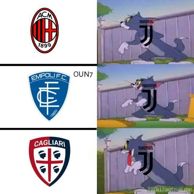 Juventus's Next three Fixtures xD  Oun7