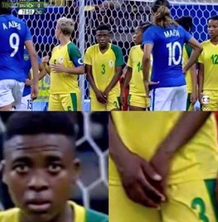 Throwback to this picture from the 2016 Olympic Women's football. 😂😂😂🤣🤣