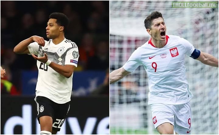 🇳🇱 2-3 🇩🇪 ⚽ Serge Gnabry goal  🇵🇱 2-0 🇱🇻 ⚽ Robert Lewandowski goal   Looks like Bayern Munich players are stealing the spotlight in the international break!!