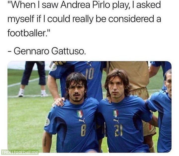 Gattuso's legendary Pirlo quote 😂