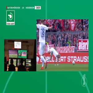 Niklas Sule (Bayern) straight red card against Heidenheim 13'
