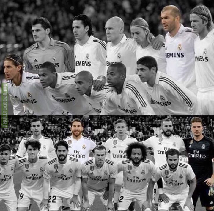 Sergio Ramos has been at Real Madrid for such a long time that he has been teammates with Zidane, coached by Zidane, and now Zidane’s son Luca is his teammate.