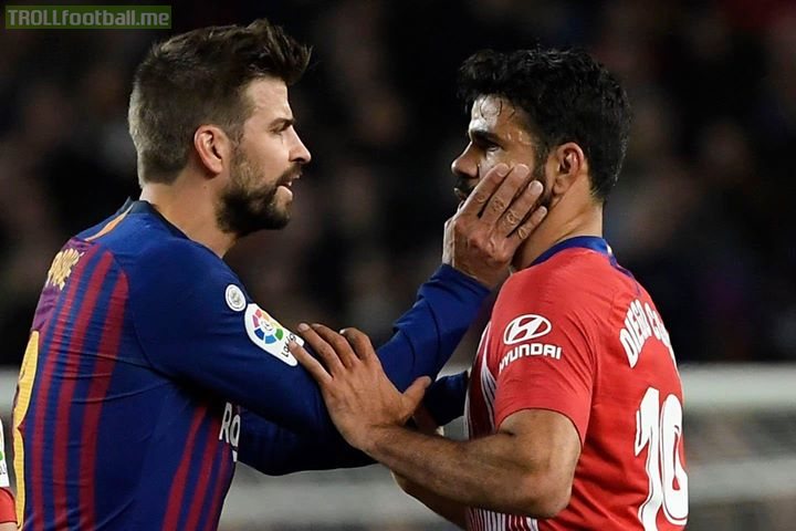 Pique Was The One Who Went To  Diego Costa And Calmed Him Down..  Respect 👏👏