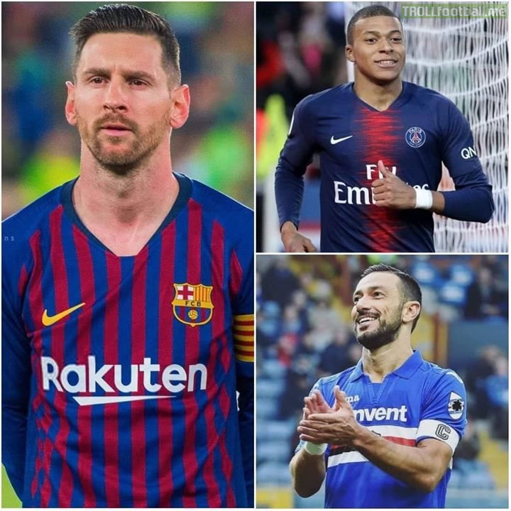 📊| European Golden Boot standings so far:  3️⃣3️⃣ Lionel Messi 🇦🇷 2️⃣7️⃣ Kylian Mbappé 🇫🇷 2️⃣1️⃣ Fabio Quagliarella 🇮🇹 2️⃣1️⃣ Krzysztof Piâtek 🇵🇱 2️⃣1️⃣ Robert Lewandowski 🇵🇱 2️⃣0️⃣ Luis Suárez 🇺🇾 2️⃣0️⃣ Duvan Zapata 🇨🇴