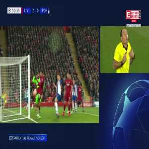 Liverpool vs Porto - Potential Penalty Check (Alexander-Arnold handball)